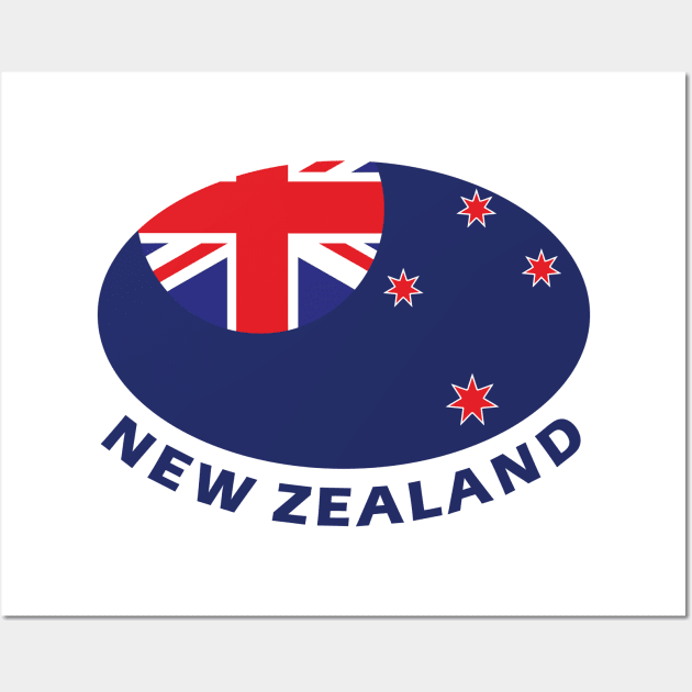 New Zealand rugby supporter Wall Art by Ricogfx